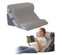 Ahpmeoa - Orthopedic Wedge Pillows Set of 3 for Sleeping, Sitting in Bed, 6 in 1 Foam Wedge Pillow for Acid Reflux and Back Pain Relief and Leg Lift