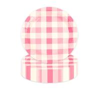 AHPYEUHK 50 Pcs Pink Party Paper Plates Disposable 7inch Dessert Dinnerware Cake Party Tableware Set Supplies for Birthday Picnic Wedding Holiday Graduation Baby Shower Decorations