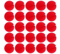 AHQiZFX 25 Pcs Red Clown Noses Cosplay Noses Foam Circus Noses for Halloween Christmas Carnival Circus Party Costume Cosplay Decorations 2"x2"