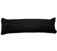 AHR LTD. New Plain Giant Jumbo Fabric Draught Excluder Decorative Simple Door or Window Draft Guard Winter Air Stopper (Black)