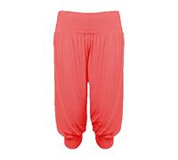 AHR® Womens Harem Trousers ALI Baba Shorts Pants Baggy Hareem Leggings Plus Size 8-26 (XXXL(UK 24-26), Coral)