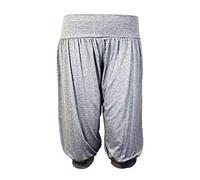 AHR® Womens Harem Trousers ALI Baba Shorts Pants Baggy Hareem Leggings Plus Size 8-26 (XXXL(UK 24-26), Grey)