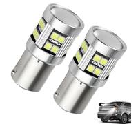 AHRLIC 1156 P21W BA15S LED Reverse Light Bulbs 6000K White, 2-Pack 6W Super Bright DRL Brake Turn Signal Tail Bulb for 12V-24V DC Vehicles, Automotive Back Up Lights Rear Fog Lamp Replacement