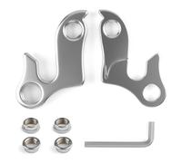 AHRLIC 2pcs Derailleur Hanger, Aluminium Alloy Rear Derailleur Hanger with Allen Wrench, Carrera Vengeance Gear Hanger for Adapter Replace Part Frame Mountain Road Racing Cycling