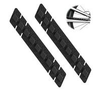 AHRLIC 2Pcs Silicone Chainstay Protector - Bike Chain Guard for MTB, Road & Off-Road Bicycle - 3D Embossed Self-Adhesive Frame Protection, No Residue, Waterproof Chain Cover Accessory - Black