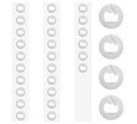 AHRLIC 30 Pcs NFC Tags, 25mm Blank Rewritable Round NFC Labels 144 Bytes RFID Tag Compatible with All NFC Enabled Phones and Devices