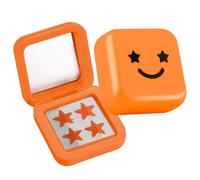 AHRLIC 32PCS Star Pimple Patches for Face, Cute Hydrocolloid Pimple Patches, Sticky Spot Stickers with Compact Mirror, Cover Blemishes and Absorb Fluid, Gentle Spot Dots for All Skin Types, Orange