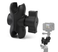AHRLIC Action Camera 5cm Universal Connector Arm, Compatible with RAM Mounts, 1'' Ball Adapter, Short Double Socket Arm for Bike Motorcycle, Durable Composite Material, Ideal for Sports and Outdoor Ac