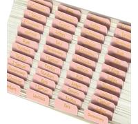 AHRLIC Bible Tabs for Women, Study Bible Journaling Supplies, Large Print, 96 Laminated Tabs for Old and New Testament, Pink with Gold Foil Letters, Perfect for Bible Study and Organizat