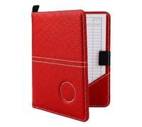 AHRLIC Leather Golf Scorecard Holder Set, Waterproof Golf Card Holder with 2 Scorecards, Portable Foldable Design, Ideal Golf Scorecard Pocket Notebook for Men & Women