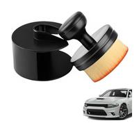 AHRLIC Tyre Dressing Applicator, Automotive Detailing Tool, Tire Shine Applicator, Ideal for Car Wash Kit, Includes Storage Stand, Perfect for Interior Detailing and Tire Dressing, Black