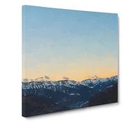 Ahrntal Mountain Valley in Italy Canvas Print | Gallery Wrapped 30mm Frame Wall Art | 20x20 inches | Ready to Hang | Modern Landscape Picture | Living Room Bedroom Lounge Office