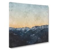 Ahrntal Mountain Valley in Italy Canvas Print | Gallery Wrapped 30mm Frame Wall Art | 20x20 inches | Ready to Hang | Modern Landscape Picture | Living Room Bedroom Lounge Office