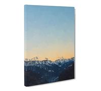 Ahrntal Mountain Valley In Italy Canvas Print | Gallery Wrapped 30mm Frame Wall Art | 30x20 inches | Ready to Hang | Modern Landscape Picture | Living Room Bedroom Lounge Office