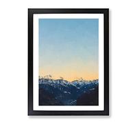 Ahrntal Mountain Valley In Italy Modern Framed Print | A2 Black Framed Wall Art | Ready to Hang | Modern Landscape Picture | Living Room Bedroom Lounge Office