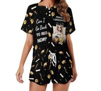 AHROZHOUIK Personalised I Graduated Can I Go Back To Bed Now Graduation Pajama Set Custom Name Portrait Pjs Pant Funny Graduated Pjs Bottoms Class of 2026 Lounge Pants Gift Daughter Graduate (S 10)
