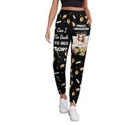AHROZHOUIK Personalised I Graduated Can I Go Back To Bed Now Graduation Sweatpants Custom Portrait Funny Graduated Lounge Pants Soft Pajamas Bottoms Gift Daughter Graduate Anniversary Birthday (S 08)