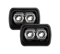 AHRPKAMERD 1pcs OR 2pcs For GMC Universal Car Rectangle 5X7 7x6 Inch LED Headlight Hi-Low Beam H4 Headlamp Replacement Accessories Front Lamp Assembly(2pcs 90W)