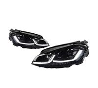 AHRPKAMERD 2 PCS For Golf 7 MK7 Upgrade 7.5 Design 2013-2016 2017 Car Headlights Assembly LED DRL Bifocal Lens Lamp Accessories Front Lamp Assembly(T Sliver)