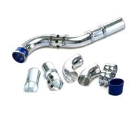 AHRPKAMERD 3" 76mm Universal Air Intake Pipe Kit Turbo Direct Cold Filter Injection System Aluminum Alloy Replacement Accessories Hose Pipe Intake
