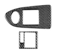 AHRPKAMERD Car Moulding Strip For Classic For Dodge For Challenger Car Interior Carbon Fiber Sticker Driver Side Window Control Switch Round Hole Cover Trim Trim Panel