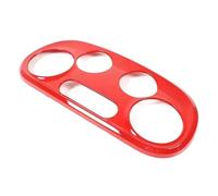 AHRPKAMERD Car Moulding Strip For Fiat 500 2016-2024 Car Air Conditioning Adjustment Button Frame Cover ABS Carbon Fiber Interior Protective Decor Trim Trim Panel(3)