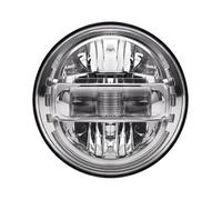 AHRPKAMERD For Lada For Niva For URBAN Universal Car 7 Inch Round LED Headlight DRL Hi Lo Beam 90W Halo Ring Amber Head Lamp Assy Front Lamp Assembly(1pcs Silver)