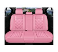 AHRPKAMERD For Megane For Duster For Captur For Clio For Laguna For Kadjar Car Seat Cover Sets Auto Leather Interior Accessories Seat Protectors(Pink rear)