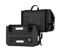 AHRPKAMERD Motor Pannier Bag Motorcycle Bags Waterproof Outdoor Large Capacity Motorcycle Luggage Saddle Bag Fork Handlebar Bag(Black)
