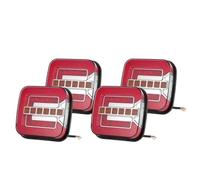 AHRPKAMERD Replacement Rear Light Universal 4 Inch 12V 24V Square Tail Light License Plate Tail Lamp