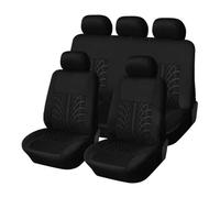 AHRPKAMERD Seat Covers 5 Seat For Hyundai For Ai 20 Universal Car Seat Covers Set Organizer Car Embroidery Seat Protection Seat Protectors(Black full set)