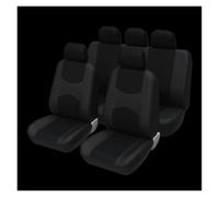 AHRPKAMERD Seat Covers 5 Seat For WARTBURG 353 For Tourist For VECTOR M12 Universal Car Seat Cover Detachable Headrests Polyestor Seat Covers Seat Protectors(Black full set)