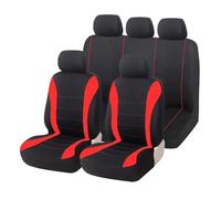 AHRPKAMERD Seat Covers For Logan Universal Car Seat Covers Full Set For Trucks And SUV Breathable FabricInterior Accessories Seat Protectors(AF30001-red)