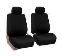AHRPKAMERD Seat Covers For Qashqai For X-Trail 350z For Altima For Juke For Lannia For Nv200 For Pathfinder For Rogue Car Fabric Seat Covers Seat Protectors(2Seats-Black)