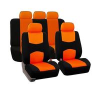AHRPKAMERD Seat Covers For Qashqai For X-Trail 350z For Altima For Juke For Lannia For Nv200 For Pathfinder For Rogue Car Fabric Seat Covers Seat Protectors(5Seats-Orange)