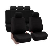 AHRPKAMERD Seat Covers For Qashqai For X-Trail 350z For Altima For Juke For Lannia For Nv200 For Pathfinder For Rogue Car Fabric Seat Covers Seat Protectors(5Seats-Black)