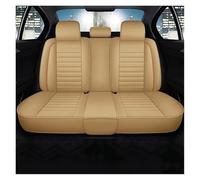 AHRPKAMERD Seat Covers Front Or Rear For Patrol Y61 For Juke For Leaf For Teana For Pulsar Car Seat Covers PU Leather Seat Protector Seat Protectors(Beige Rear)