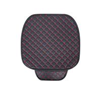AHRPKAMERD Universal Car Seat Covers Pu Leather Car Seat Cushion Chair Carpet Pad Accessories Car Seat Protector Four Seasons Seat Protectors(Red Front 1pc)