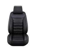 AHRPKAMERD Universal Fit Most Car SUV Car Seat Covers PU Leather Single Front Split Bench Protector Four Season Accessories Seat Protectors(Black-1PC)