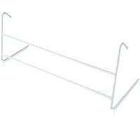 AHS - 2 Bar Radiator Airer - Clothes Drying Rack - Hanging Towel Rail - Lightweight Laundry Dryer - Over Radiator Clothes Airer - Strong Metal Hanger - Clothes Holder Rack - Metal, White (3x)