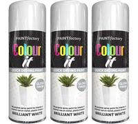 AHS Brillant White Gloss Spray 400ml - Easy Fast Dry and Excellent Coverage - All-Purpose Gloss Finish Spray Interior & Exterior - Perfect For Decorate Metal, Wood, Plastic (3)