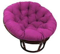 AHSBND Large Round Papasan Chair Cushion, Thick Outdoor Rocking Chair Cushion, Rattan Hanging Basket Cushion, Egg Nest Replacement Pad(Purple,80 * 80cm)