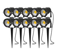 AHSELLUS MELKESDE 5W 500LM 12V 24V IP66 Waterproof Outdoor Landscape Spotlight LED Garden Spotlight Warm White Walls Trees Flags