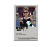 AHSEOIWRJH Breakfast at Tiffany's Posters Vintage Printing Wall Art Poster Decorative Painting Aesthetic Canvas Decor for Living Room Bed Room 12x18inch(30x45cm) Unframe-style