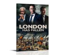 AHSEOIWRJH London Has Fallen Posters Vintage Printing Wall Art Poster Decorative Painting Aesthetic Canvas Decor for Living Room Bed Room 20x30inch(50x75cm) Frame-style