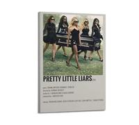 AHSEOIWRJH Pretty Little Liars Posters Vintage Printing Wall Art Poster Decorative Painting Aesthetic Canvas Decor for Living Room Bed Room 24x36inch(60x90cm) Frame-style
