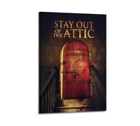 AHSEOIWRJH Stay Out of The Attic Movie 1 Posters Vintage Printing Wall Art Poster Decorative Painting Aesthetic Canvas Decor for Living Room Bed Room 24x36inch(60x90cm) Frame-style