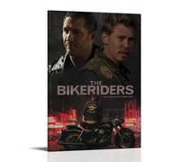 AHSEOIWRJH The Bikeriders Movie 1 Posters Vintage Printing Wall Art Poster Decorative Painting Aesthetic Canvas Decor for Living Room Bed Room 08x12inch(20x30cm) Frame-style