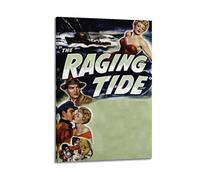 AHSEOIWRJH The Raging Tide Posters Vintage Printing Wall Art Poster Decorative Painting Aesthetic Canvas Decor for Living Room Bed Room 24x36inch(60x90cm) Frame-style