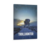 AHSEOIWRJH The Troll Hunter Movie 1 Posters Vintage Printing Wall Art Poster Decorative Painting Aesthetic Canvas Decor for Living Room Bed Room 16x24inch(40x60cm) Frame-style
